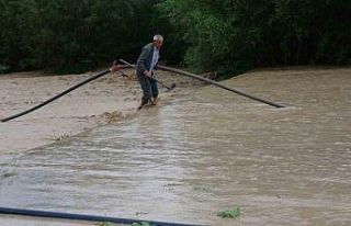 Yozgat’ta sel tarım arazilerine zarar verdi