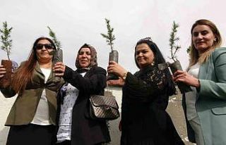 Yüksekovalı 100 kadın, 100 fidan dikti