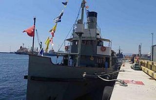‘Yüzen müze’ mayın gemisi Tekirdağ’da
