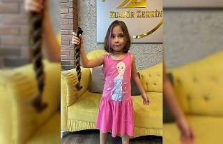 6 yaşındaki Bilge’nin saçları kanserli hastalara...