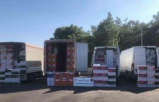 Adana’da 1,5 milyon TL’lik makaron ele geçirildi