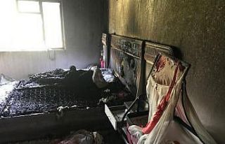 Ağrı’da bir ev küle döndü