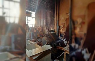 Ahşap atölyesinde yangın