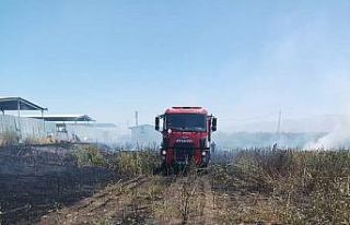 Akçadağ’da ot yangını söndürüldü