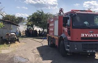 Amasya’da 10 ton saman kül oldu