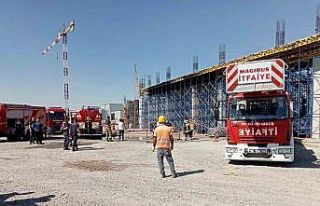 Ankara’da korkutan inşaat yangını