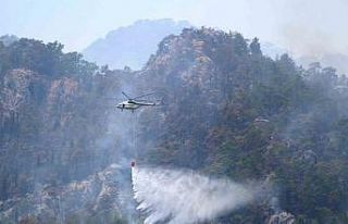 Antalya Kemer’deki orman yangını 4. gününde...