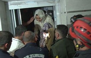 Asansörde korkutan kaza