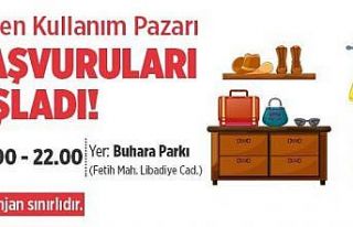 Ataşehir yeniden kullanım pazarı yaz boyunca parklarda...