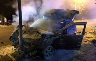 Babaeski’de 3 araç birbirine girdi