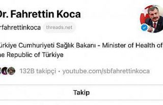 Bakan Koca, yeni sosyal medya platformu ’Threads’de...