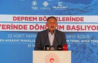 Bakan Özhaseki: “Yerinde dönüşüm projesine...