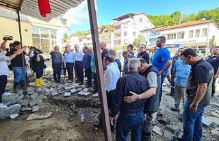 Bakan Yerlikaya, Çaycuma’da sel felaketini inceledi