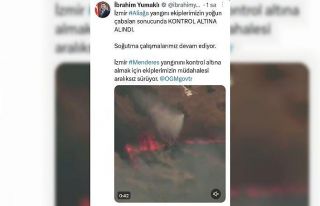 Bakan Yumaklı’dan İzmir’deki yangınlarla ilgili...