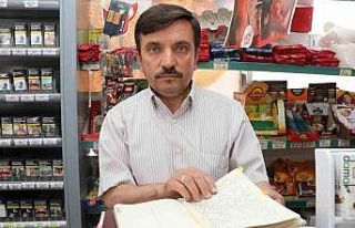 Bakkalın veresiye defterindeki borçları ödedi