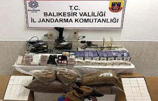 Balıkesir’de 2 şahsa kaçak tütün operasyonu
