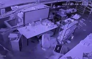 Bartın’daki sel anı güvenlik kamerasına yansıdı