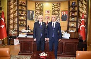 Başkan Aydın Bahçeli’yi ziyaret etti