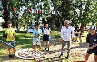 Başkan Uysal kampa katıldı