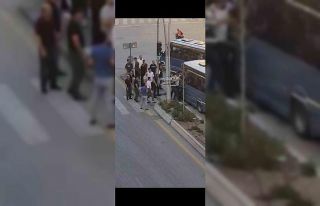 Başkentte iki dolmuş şoförü kavga etti, o anlar...