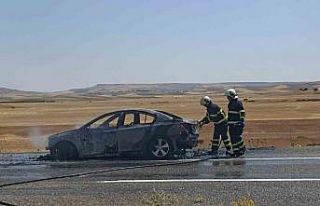 Batman’da elektrik aksamından çıkan yangın aracı...