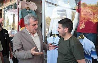 Beyazgül esnafla bir araya geldi