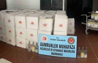 Bodrum’da 2 bin 199 şişe sahte içki ele geçirildi