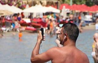 Bodrum’da sıcaklık gölgede 45 derece