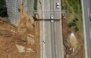 Bolu Dağı Tüneli’ndeki son durum dron ile görüntülendi