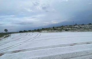Bolu’da dolu yağışı