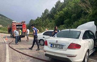 Bolu’da iki otomobil çarpıştı: 5 yaralı