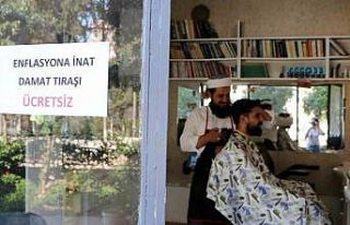 Bu berberde damatlara tıraş ücretsiz