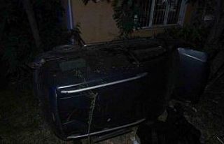 Burdur’da kontrolden çıkan otomobil şarampole...