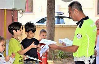 Burdur’da yaz Kur’an kurslarında trafik eğitimi
