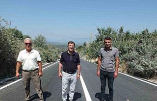 Burhaniye’de Dutluca yolu tamamlandı