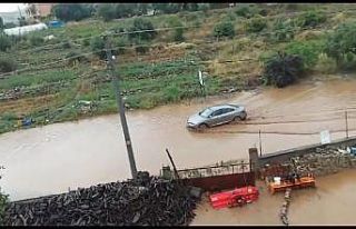 Bursa’da şiddetli yağış dereleri taşırdı
