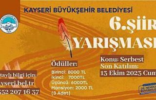 Büyükşehir, Şiir Yarışmasının 6’ncısı...