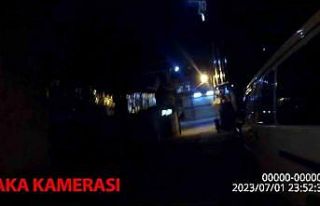 Çalıntı motosikleti bırakıp kaçan şüpheli...