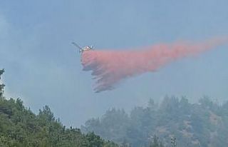 Çanakkale’de 3 gündür devam eden orman yangınına...