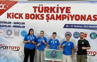 Çayırovalı kick boksçular 3 madalya kazandı