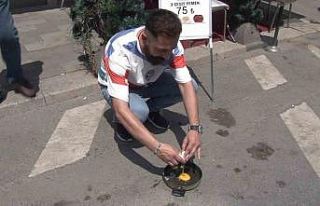 Çekmeköy’de güneşin altında ısınan tavada...