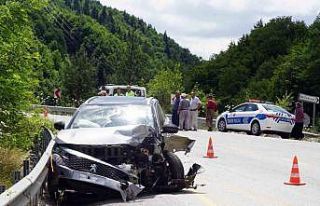 Cenaze merasimine katılmaya giden ailenin bulunduğu...