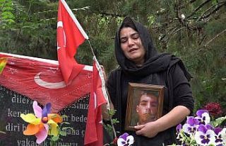 Cesedi yakılarak kuyuya atılan evladının mezarı...