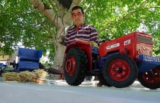 Çiftçinin muhteşem yeteneği: Atık malzemeleri...