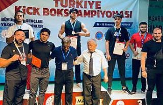 Cizreli milli sporcu Çelik, Türkiye Kick Boks Şampiyonası’nda...