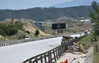 D100’de arı kovanı yüklü kamyon devrildi: 1...