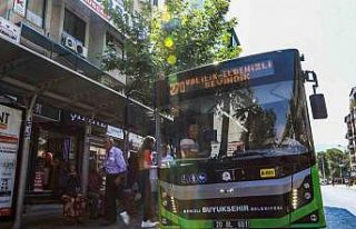 Denizli’de KPSS adaylarına otobüsler ücretsiz