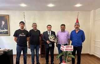 Depremzede muhtarlardan Kaymakam Ocak’a ziyaret