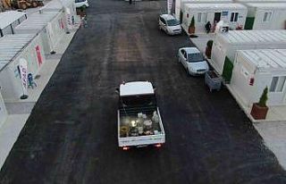 Depremzedelerin kaldığı konteyner kentler düzenli...