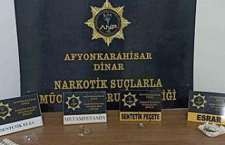 Dinar’da polisten uyuşturucu baskınları